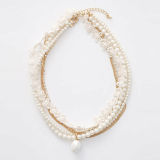 Lace pearl Necklace_NE159-BC20